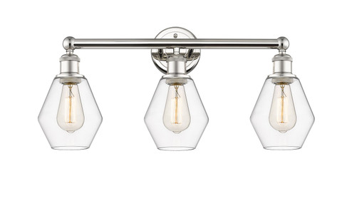 Edison Three Light Bath Vanity in Polished Nickel (405|616-3W-PN-G652-6)