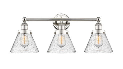 Edison Three Light Bath Vanity in Polished Nickel (405|616-3W-PN-G44)