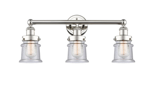 Edison Three Light Bath Vanity in Polished Nickel (405|616-3W-PN-G184S)