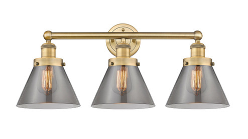 Edison Three Light Bath Vanity in Brushed Brass (405|616-3W-BB-G43)