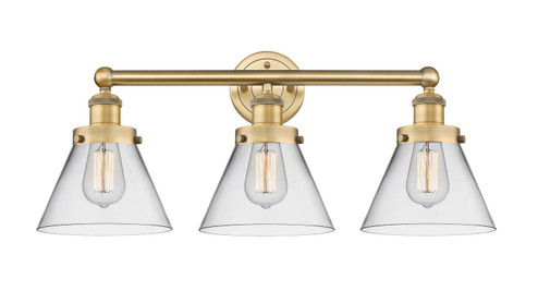 Edison Three Light Bath Vanity in Brushed Brass (405|616-3W-BB-G42)