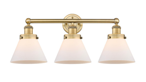 Edison Three Light Bath Vanity in Brushed Brass (405|616-3W-BB-G41)