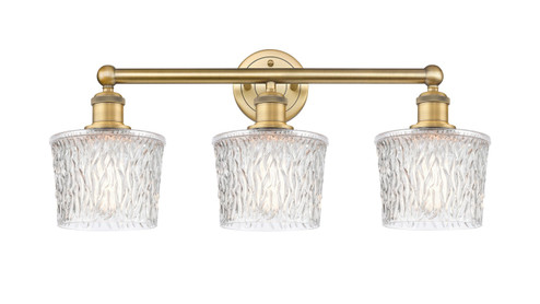Edison Three Light Bath Vanity in Brushed Brass (405|616-3W-BB-G402)