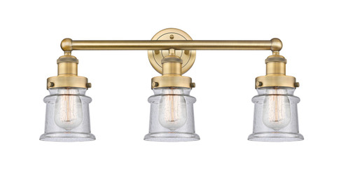 Edison Three Light Bath Vanity in Brushed Brass (405|616-3W-BB-G184S)