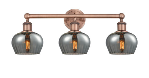 Edison Three Light Bath Vanity in Antique Copper (405|616-3W-AC-G93)