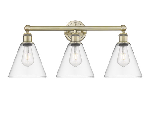 Edison Three Light Bath Vanity in Antique Brass (405|616-3W-AB-GBC-82)