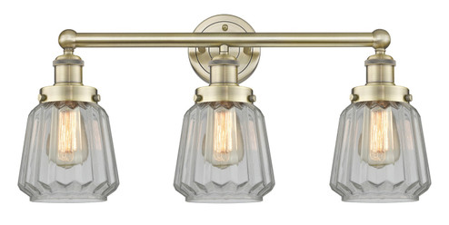Edison Three Light Bath Vanity in Antique Brass (405|616-3W-AB-G142)