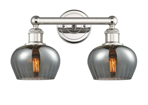 Edison Two Light Bath Vanity in Polished Nickel (405|616-2W-PN-G93)