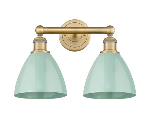 Edison Two Light Bath Vanity in Brushed Brass (405|616-2W-BB-MBD-75-SF)