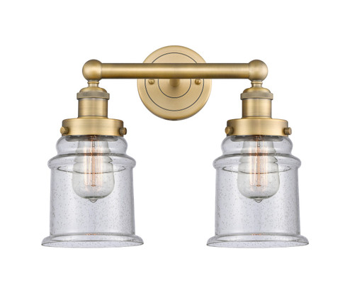 Edison Two Light Bath Vanity in Brushed Brass (405|616-2W-BB-G184)