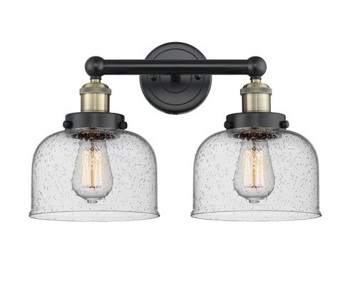Edison Two Light Bath Vanity in Black Antique Brass (405|616-2W-BAB-G74)