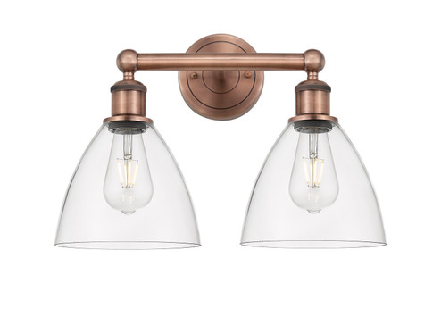 Edison Two Light Bath Vanity in Antique Copper (405|616-2W-AC-GBD-752)