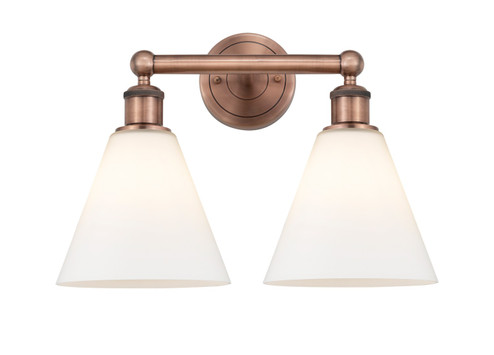 Edison Two Light Bath Vanity in Antique Copper (405|616-2W-AC-GBC-81)