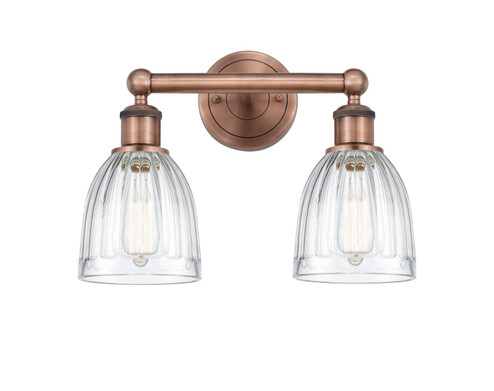Edison Two Light Bath Vanity in Antique Copper (405|616-2W-AC-G442)