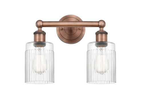 Edison Two Light Bath Vanity in Antique Copper (405|616-2W-AC-G342)
