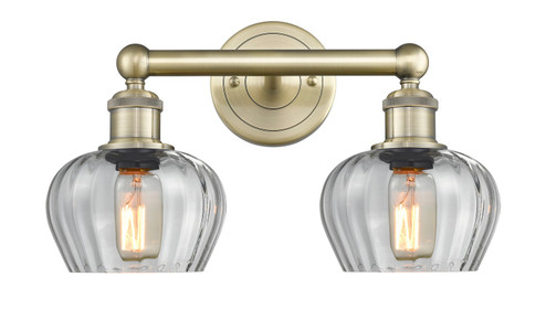 Edison Two Light Bath Vanity in Antique Brass (405|616-2W-AB-G92)