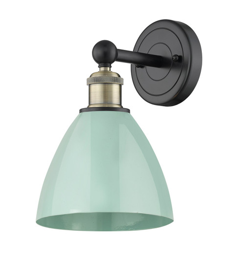 Edison One Light Wall Sconce in Black Antique Brass (405|616-1W-BAB-MBD-75-SF)
