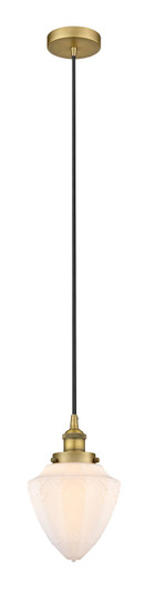 Edison One Light Mini Pendant in Brushed Brass (405|616-1PH-BB-G661-7)