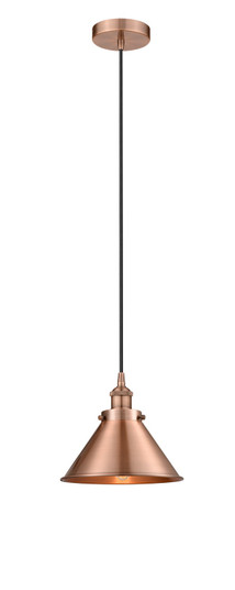 Downtown Urban One Light Pendant in Antique Copper (405|616-1PH-AC-M10-AC)