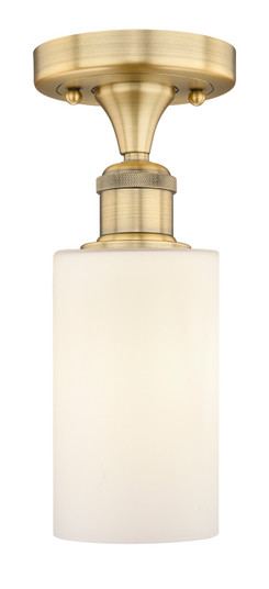 Edison One Light Semi-Flush Mount in Brushed Brass (405|616-1F-BB-G801)