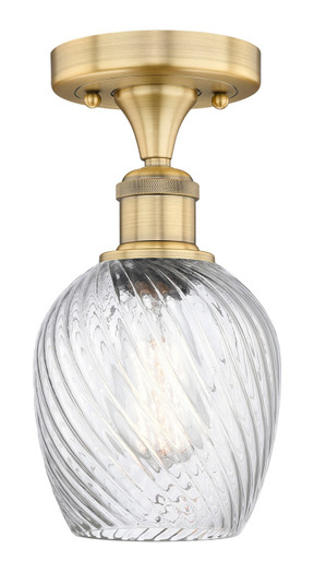 Edison One Light Semi-Flush Mount in Brushed Brass (405|616-1F-BB-G292)