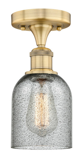 Edison One Light Semi-Flush Mount in Brushed Brass (405|616-1F-BB-G257)