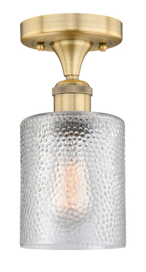 Edison One Light Semi-Flush Mount in Brushed Brass (405|616-1F-BB-G112)
