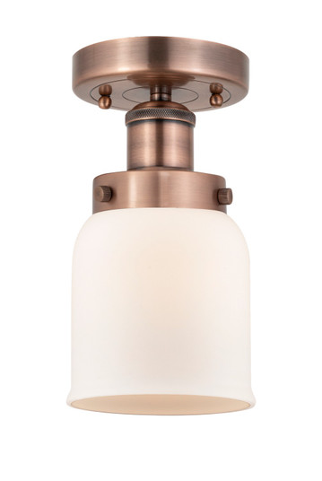 Edison One Light Semi-Flush Mount in Antique Copper (405|616-1F-AC-G51)