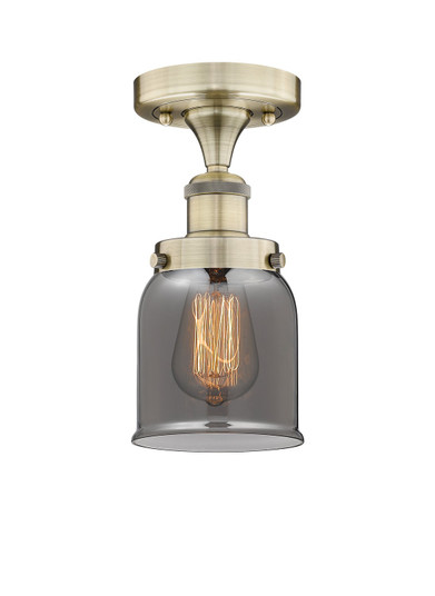 Edison One Light Semi-Flush Mount in Antique Brass (405|616-1F-AB-G53)