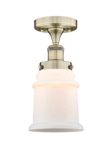 Edison One Light Semi-Flush Mount in Antique Brass (405|616-1F-AB-G181)