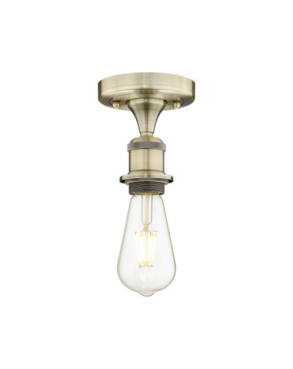 Edison One Light Semi-Flush Mount in Antique Brass (405|616-1F-AB)