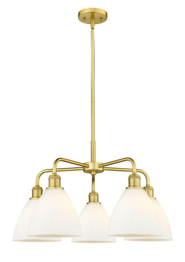 Ballston Five Light Chandelier in Satin Gold (405|516-5CR-SG-GBD-751)