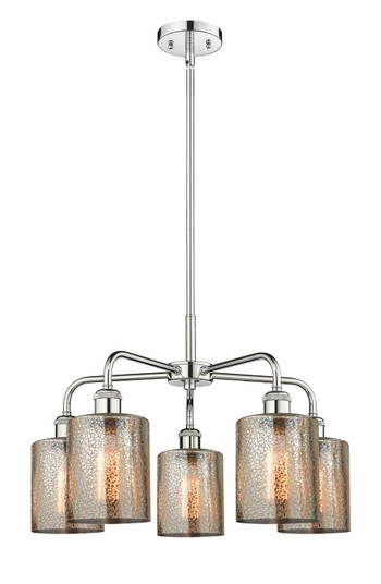 Downtown Urban Five Light Chandelier in Polished Chrome (405|516-5CR-PC-G116)