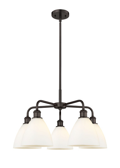 Downtown Urban Five Light Chandelier in Oil Rubbed Bronze (405|516-5CR-OB-GBD-751)