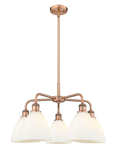 Downtown Urban Five Light Chandelier in Antique Copper (405|516-5CR-AC-GBD-751)