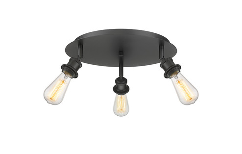 Ballston Three Light Semi-Flush Mount in Matte Black (405|516-3C-BK)