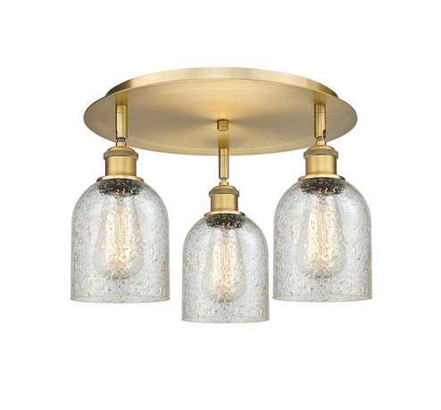 Ballston Three Light Semi-Flush Mount in Brushed Brass (405|516-3C-BB-G259)