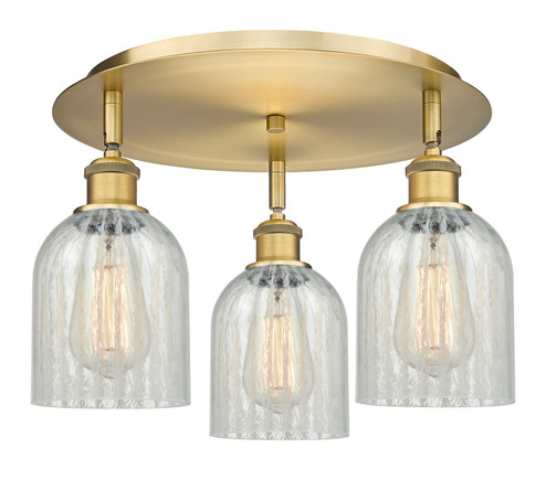 Ballston Three Light Flush Mount in Brushed Brass (405|516-3C-BB-G2511)