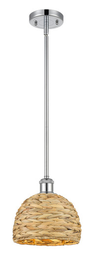 Ballston One Light Pendant in Polished Chrome (405|516-1S-PC-RBD-8-NAT)