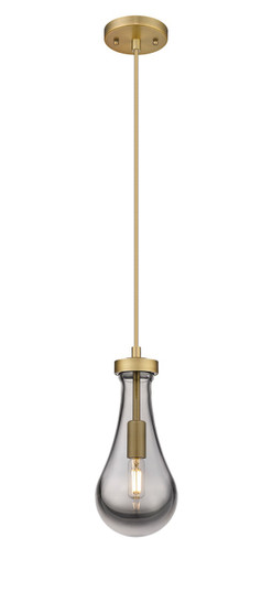 Downtown Urban One Light Pendant in Brushed Brass (405|451-1P-BB-G451-5SM)