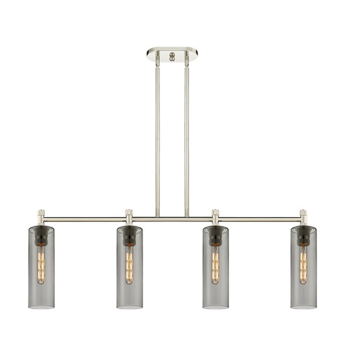 Downtown Urban LED Island Pendant in Polished Nickel (405|434-4I-PN-G434-12SM)
