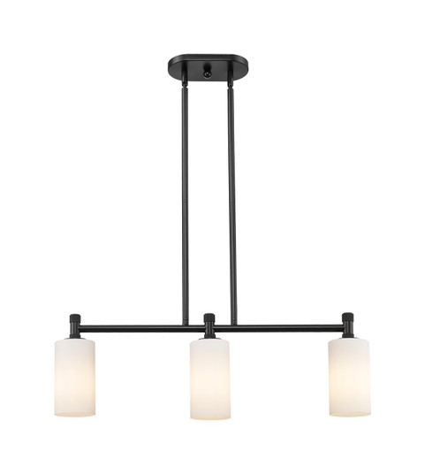 Downtown Urban LED Island Pendant in Matte Black (405|434-3I-BK-G434-7WH)