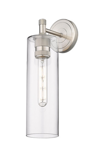 Downtown Urban LED Wall Sconce in Satin Nickel (405|434-1W-SN-G434-12CL)