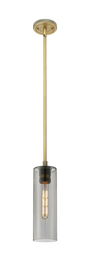 Downtown Urban One Light Pendant in Brushed Brass (405|434-1S-BB-G434-12SM)