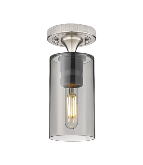 Downtown Urban One Light Flush Mount in Satin Nickel (405|434-1F-SN-G434-7SM)
