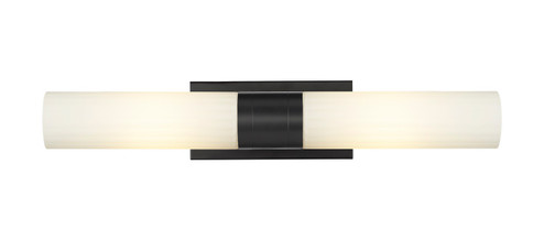 Downtown Urban Two Light Bath Vanity in Matte Black (405|429-2WL-BK-G429-11WH)