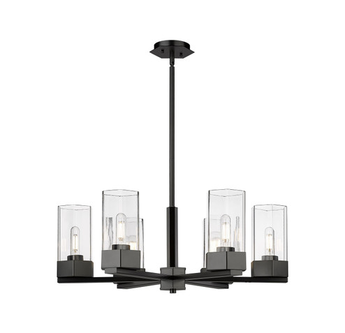 Downtown Urban LED Chandelier in Matte Black (405|427-6CR-BK-G427-9CL)