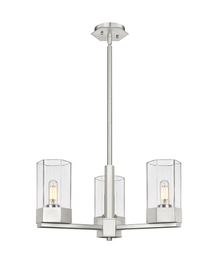 Downtown Urban LED Pendant in Satin Nickel (405|427-3CR-SN-G427-9CL)