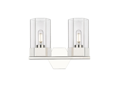 Downtown Urban LED Bath Vanity in Polished Nickel (405|427-2W-PN-G427-9CL)