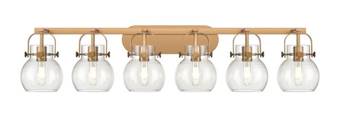 Downtown Urban Six Light Bath Vanity in Brushed Brass (405|423-6W-BB-G410-6CL)